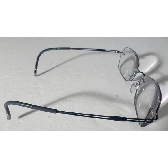 Silhouette Titan 5040 Rimless Titanium Eyeglass FRAMES ONLY Blue 5521 70 17 140 - Picture 4 of 13